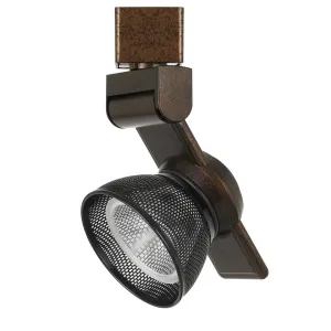 12W Integrated LED Metal Track Light with Mesh Head (Bronze & Black)