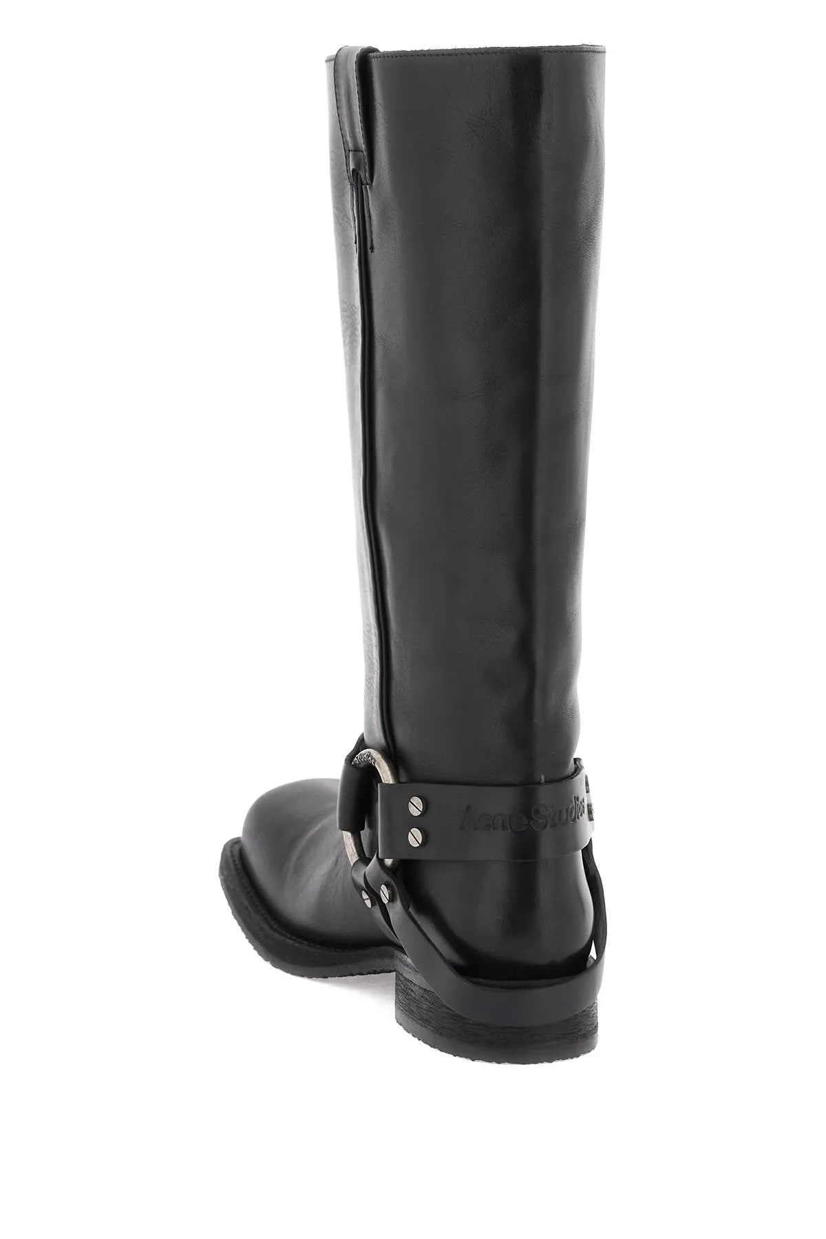 Acne Studios Leather Biker Boots In (Size - 36)