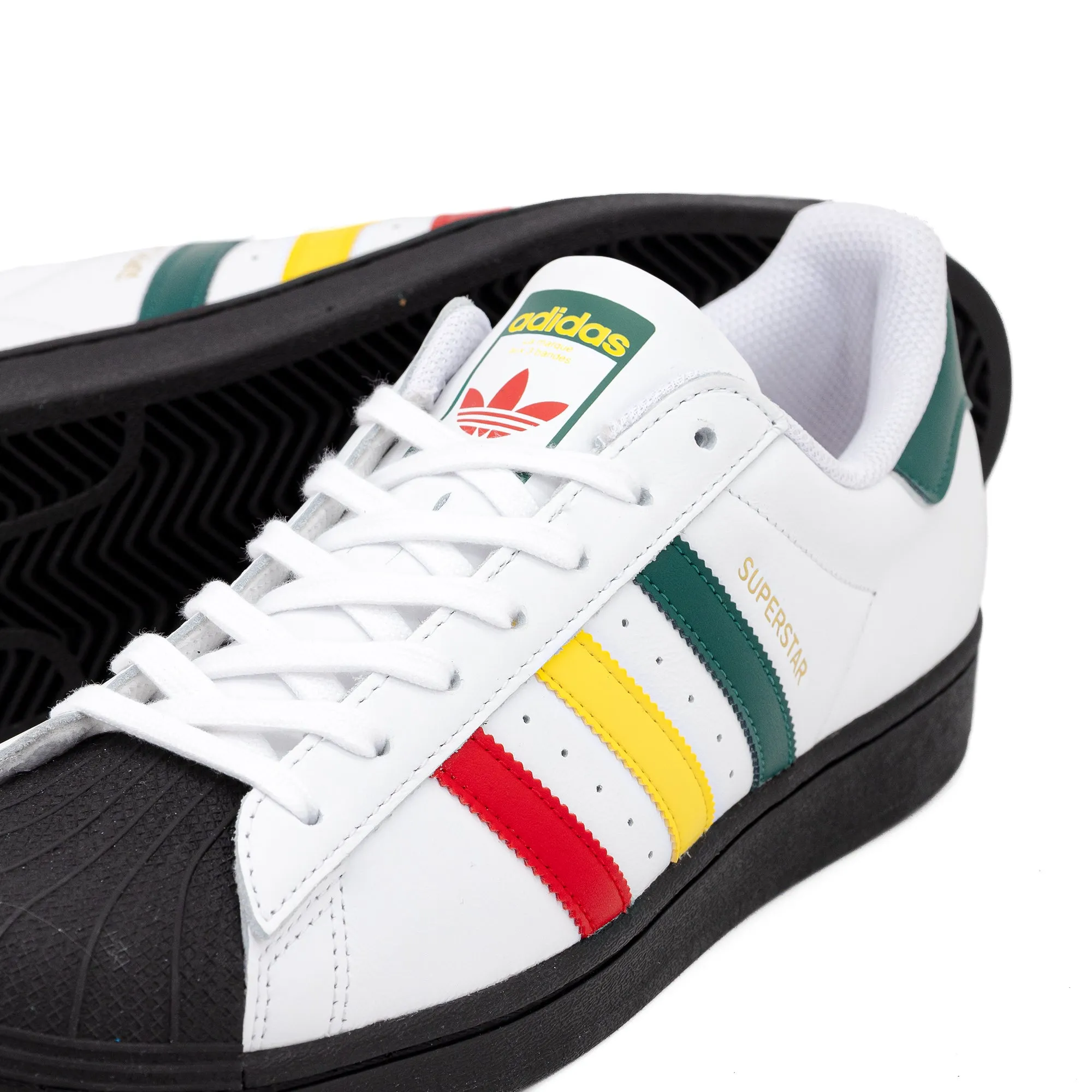 adidas Superstar White/Yellow/Collegiate Green IH3120