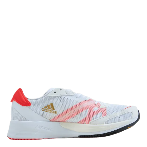 Adizero Adios 6 Tokyo Shoes Cloud White / Gold Metallic / Solar Red