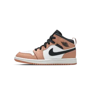 Air Jordan 1 Mid Children's 'Pink Quartz' (PS)