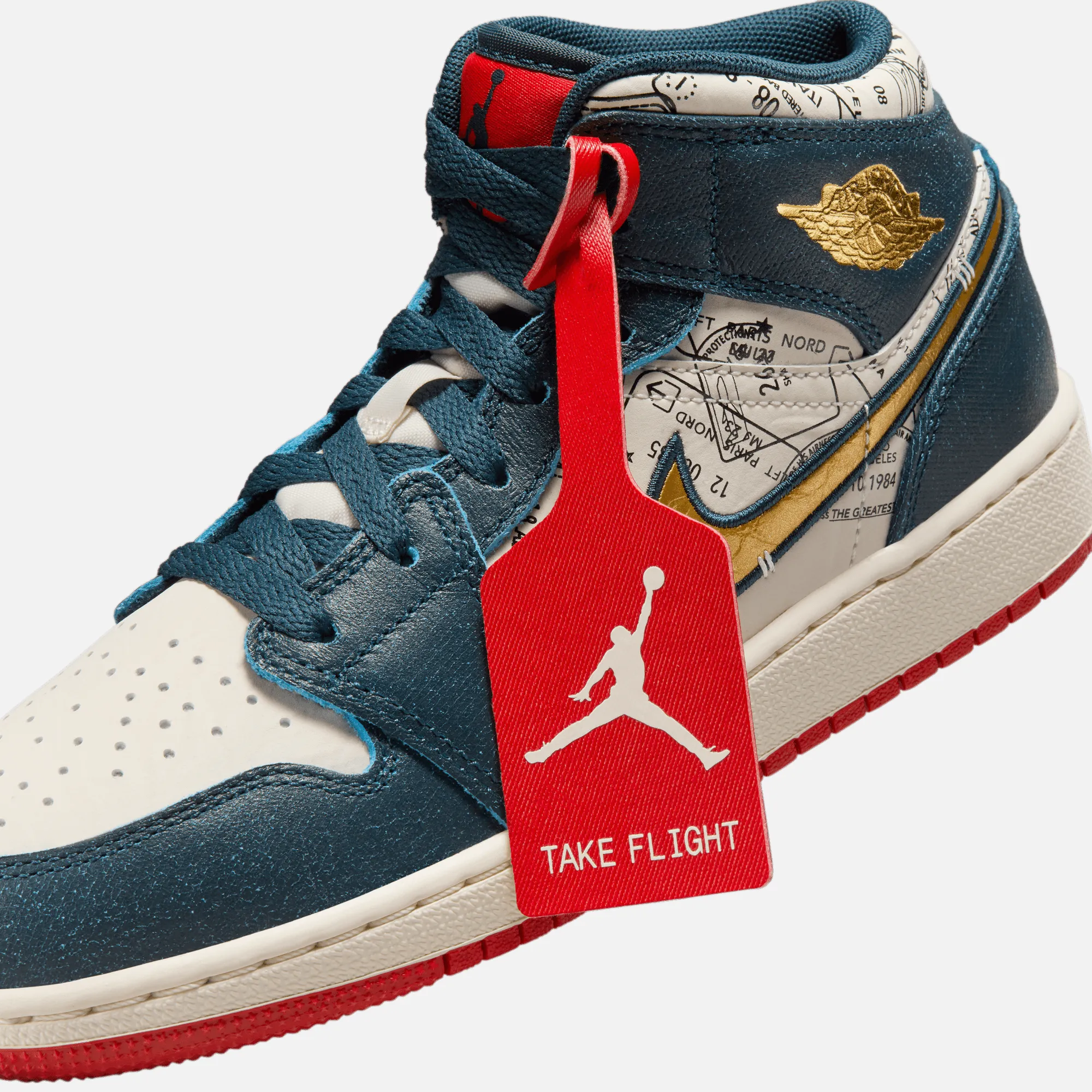 Air Jordan Big Kids' 1 Mid SE Take Flight (GS)