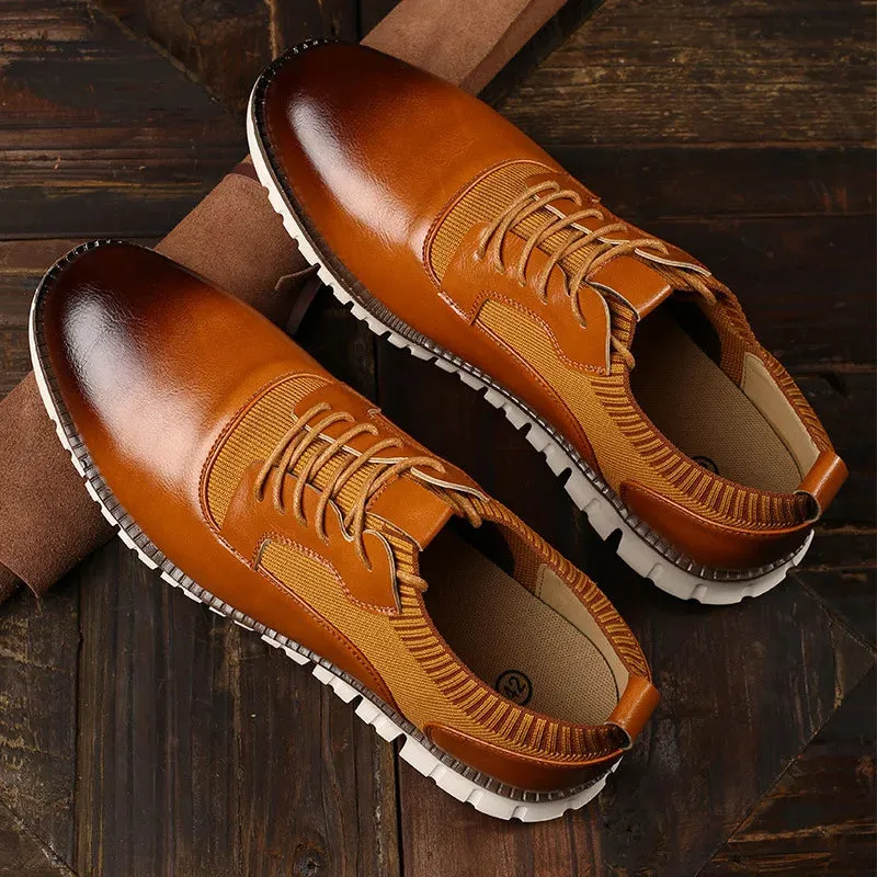 AL523 Lightweight Leather Loafers: Men's Casual Shoes