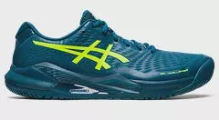 Asics Gel-Challenger 14 Mens Tennis Shoes - Restful Teal/ Safety Yellow