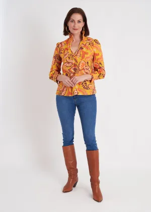 Aspen Blouse - Puma Marigold