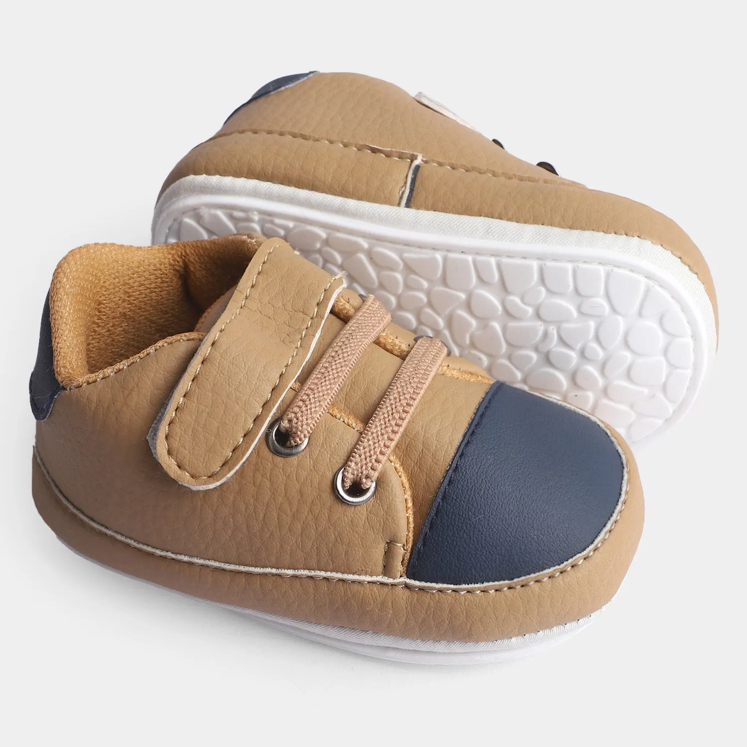 Baby Boy Shoes 1904-Beige/Navy