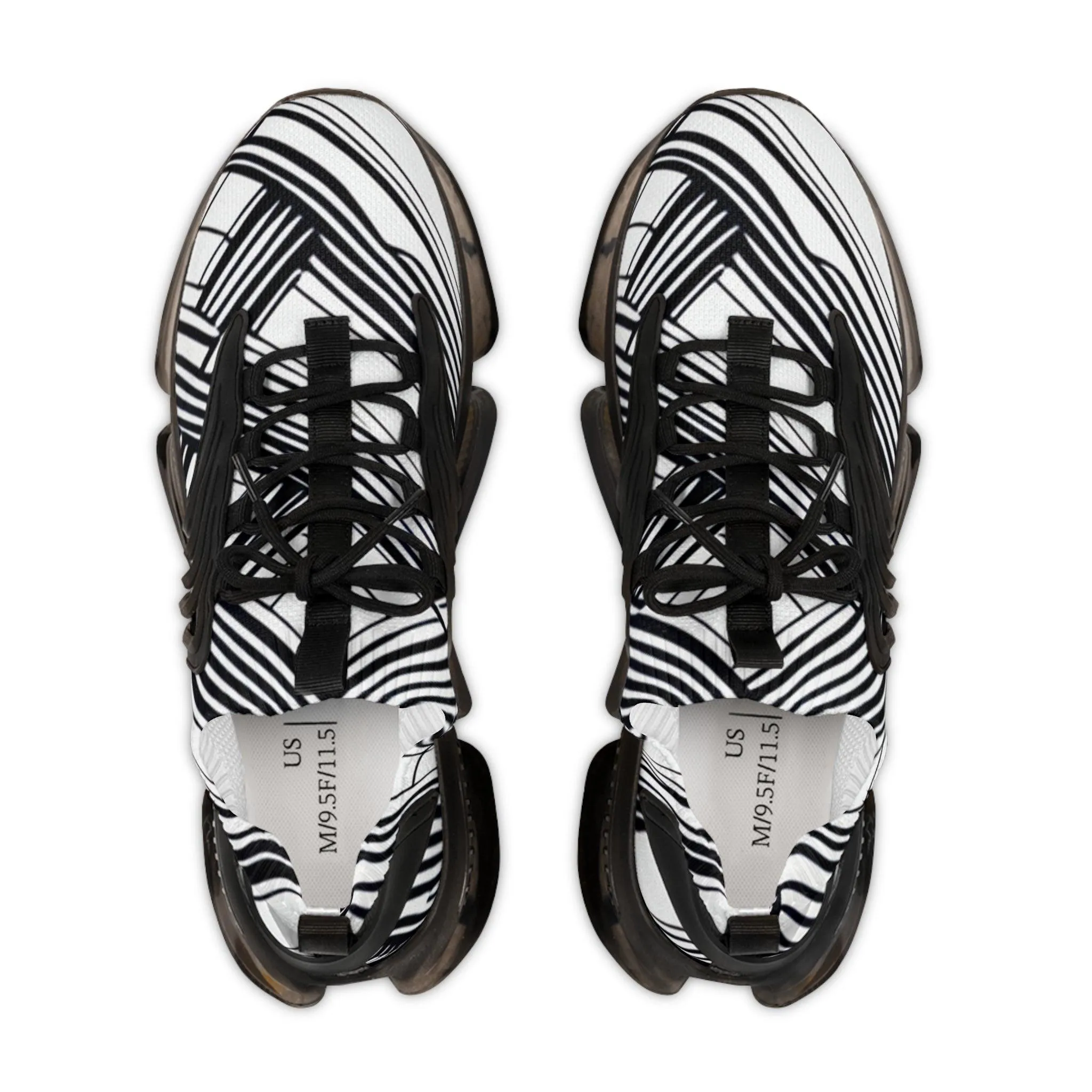 B&W Crissed Men's Mesh Sneakers