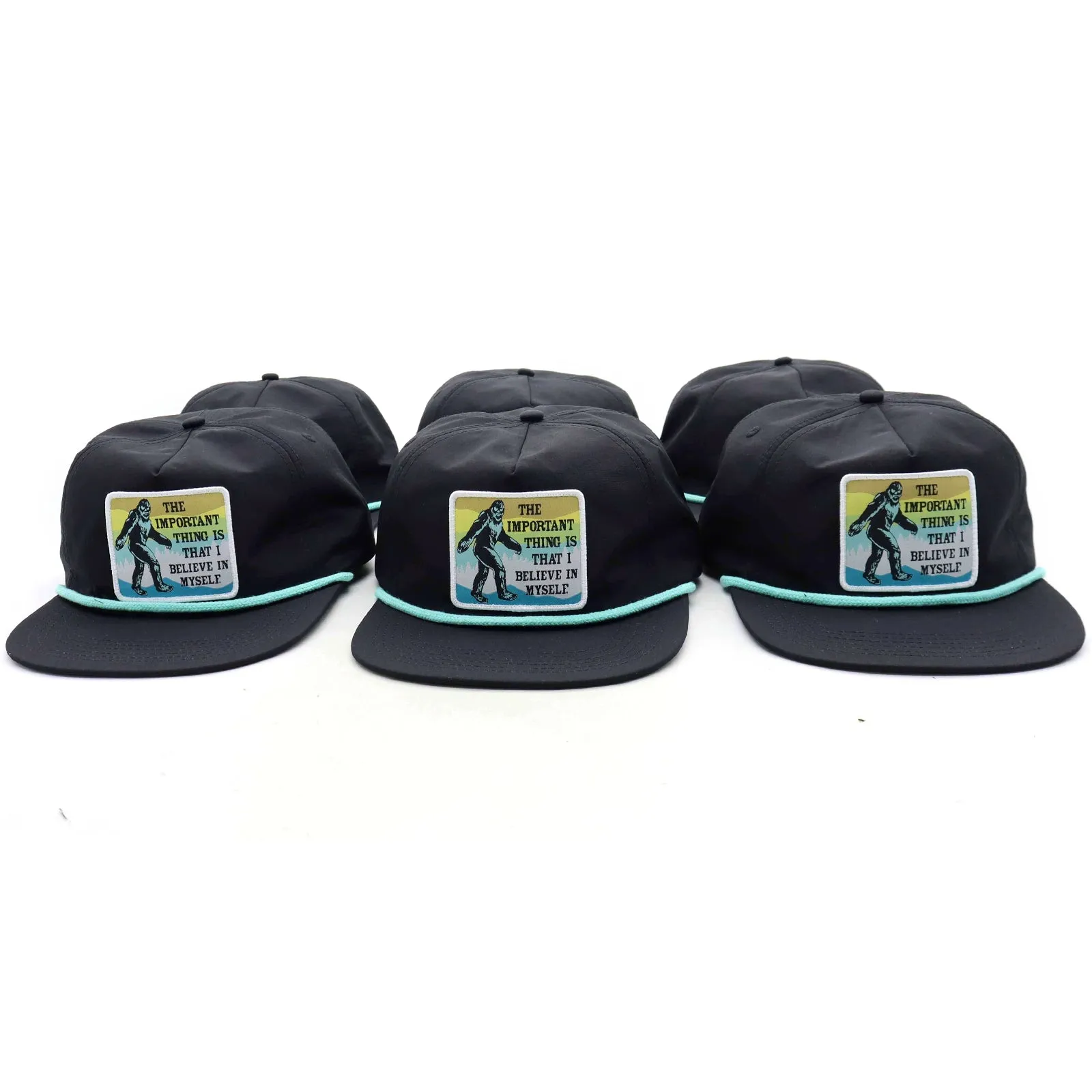 Bigfoot Believe Rope Hat (Black)