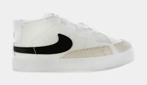 Blazer Mid Infant Toddler Lifestyle Shoes (White/Black)