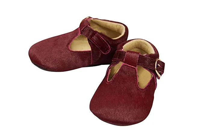 Burgundy Mary Janes