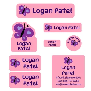 Butterfly Mega Daycare Labels Pack