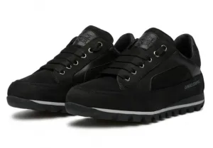 Candice Cooper Black Runlo Track Sneaker