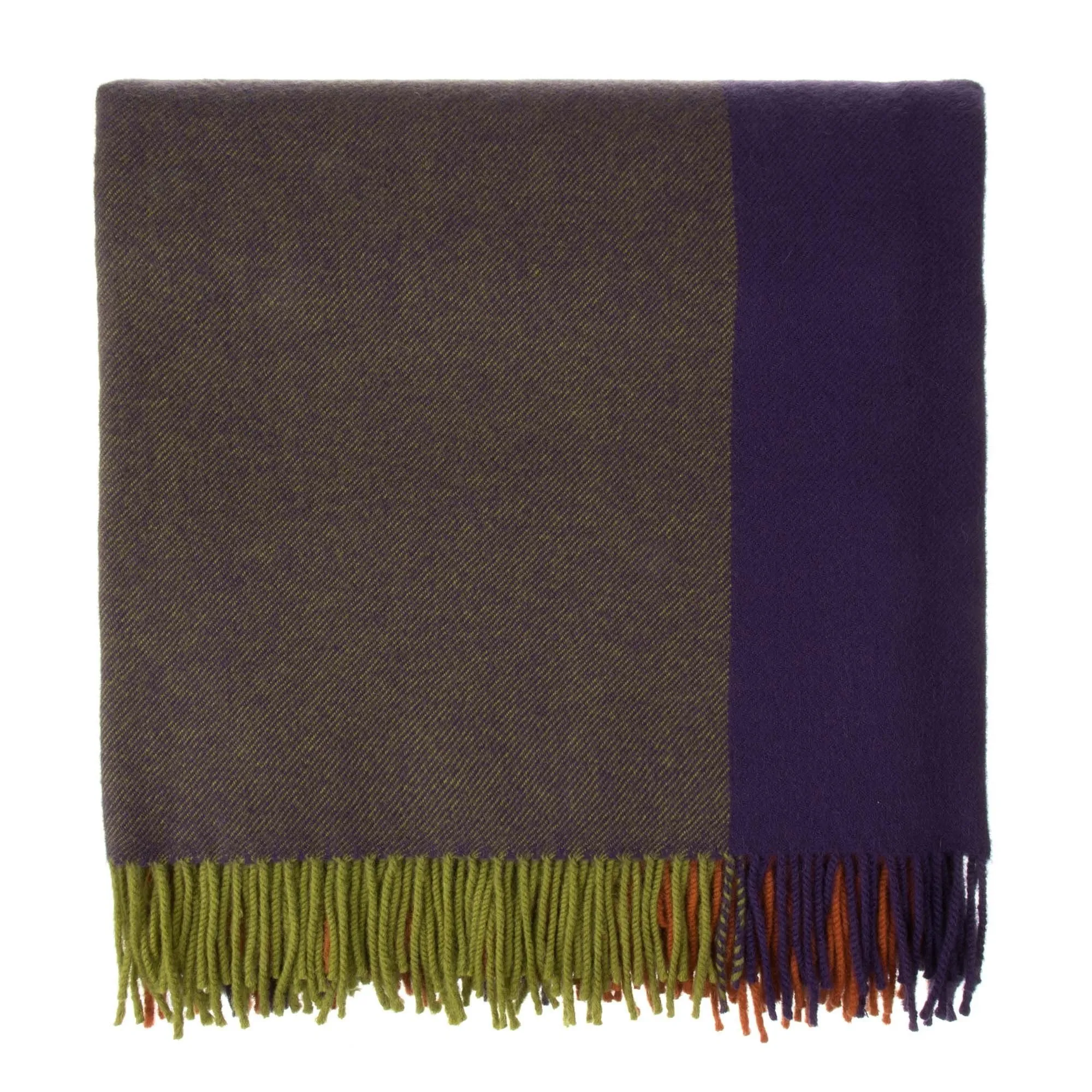 Caracas Merino Blanket [Dark purple/Orange]