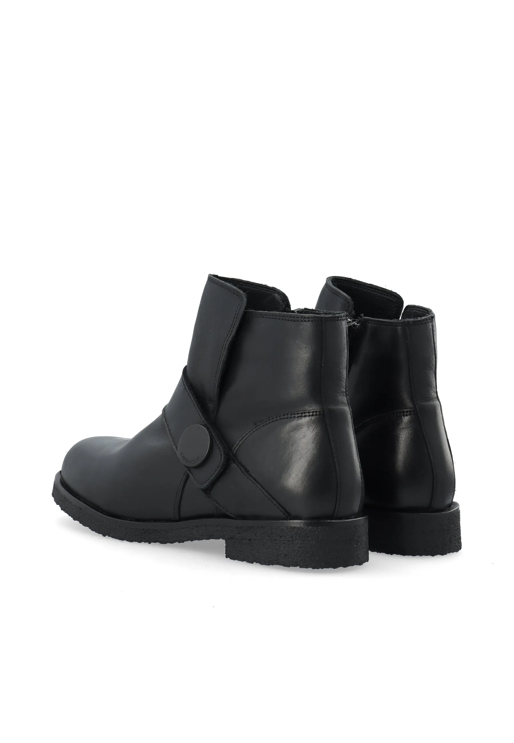 CASFREJA Low Biker Boot Warm Lining Pull Up Leather