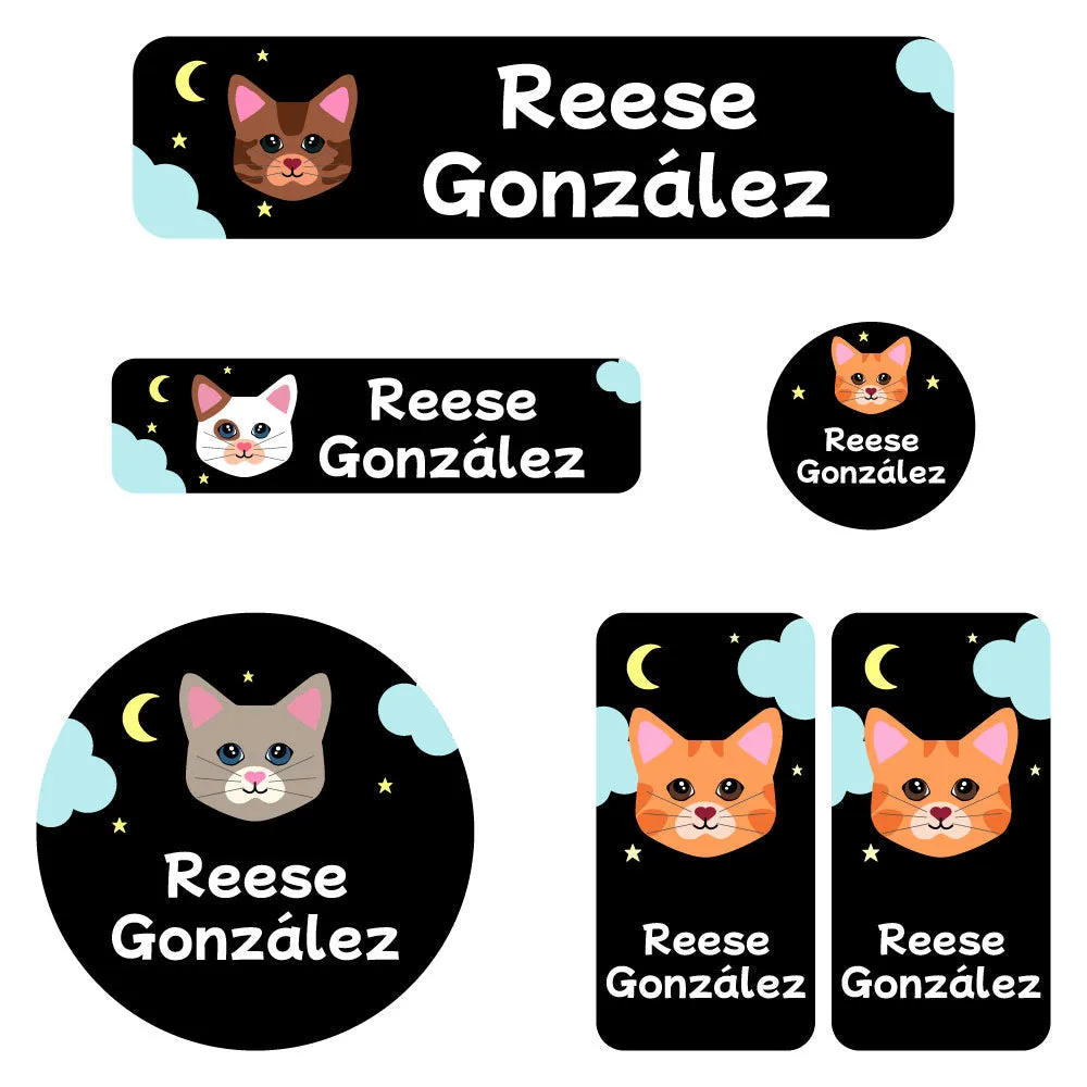 Cats Kindergarten Labels Pack