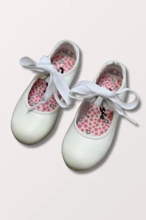 Children's Jr. Tyette Tap Shoes - White (Discontinued)