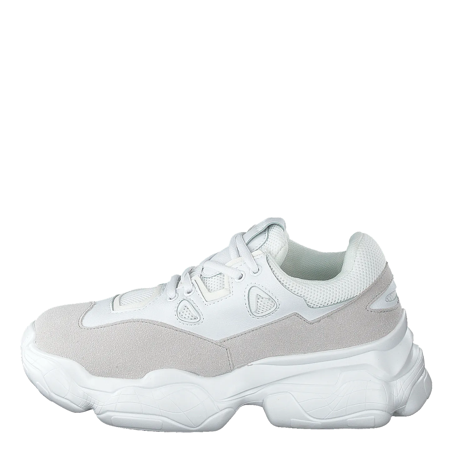 Chunky Graphic Sole Trainers White