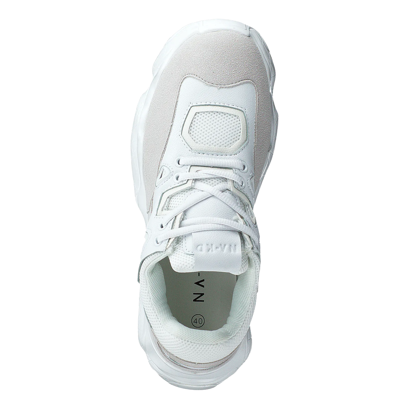 Chunky Graphic Sole Trainers White