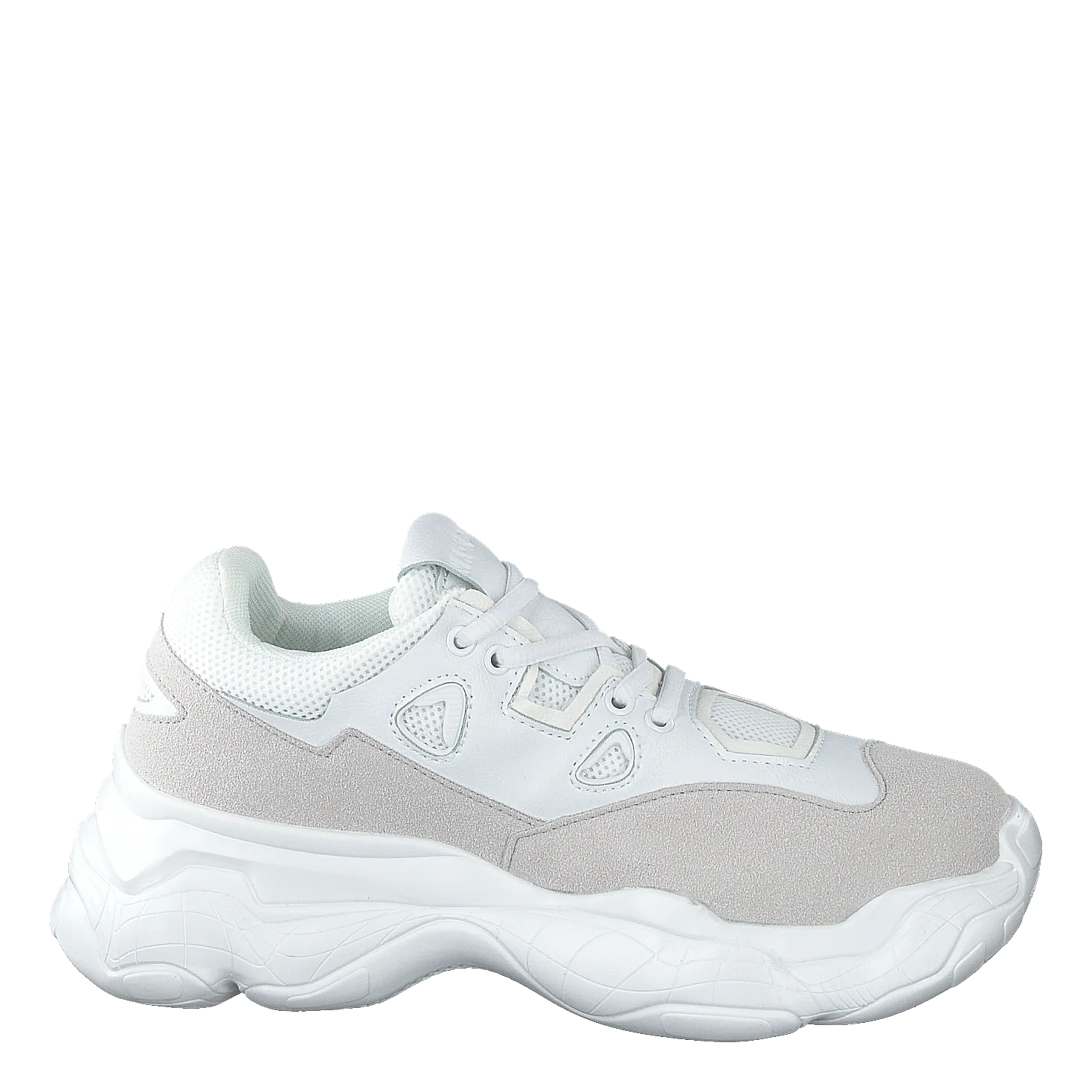 Chunky Graphic Sole Trainers White