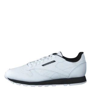 Cl Leather Mu White/black/silvmt