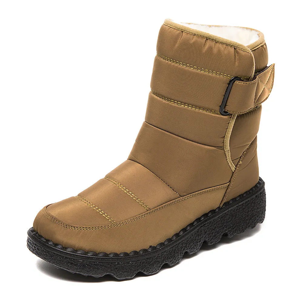 Damen Schneestiefel Winterstiefel Warm Gefütterte Schnürstiefel Winterschuhe Outdoor Rutschfest Stiefel Stiefeletten