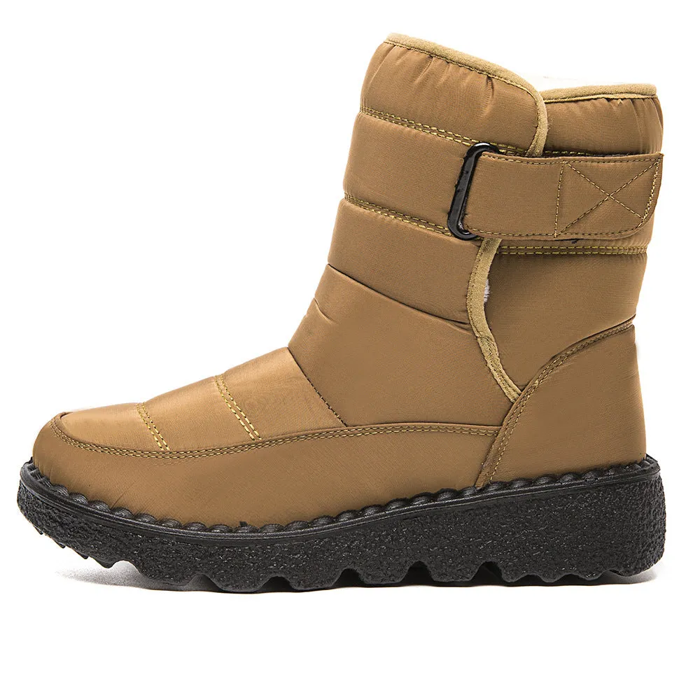 Damen Schneestiefel Winterstiefel Warm Gefütterte Schnürstiefel Winterschuhe Outdoor Rutschfest Stiefel Stiefeletten