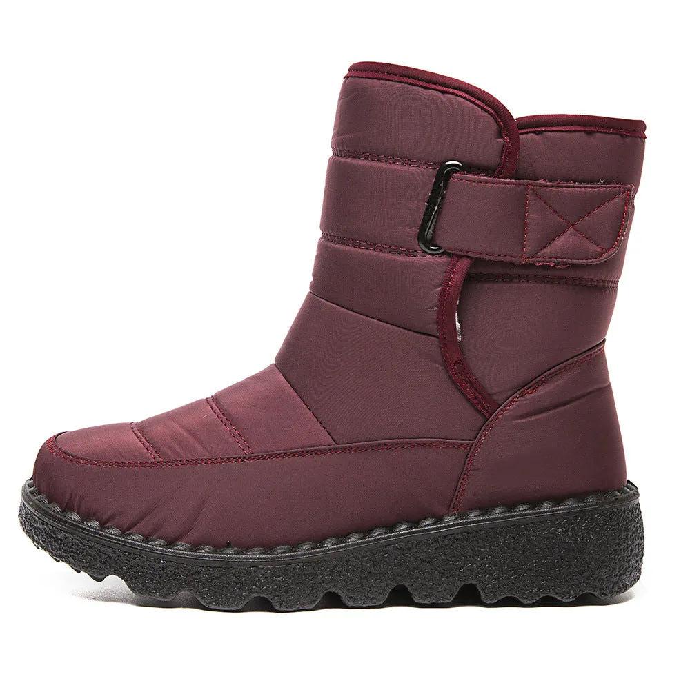 Damen Schneestiefel Winterstiefel Warm Gefütterte Schnürstiefel Winterschuhe Outdoor Rutschfest Stiefel Stiefeletten