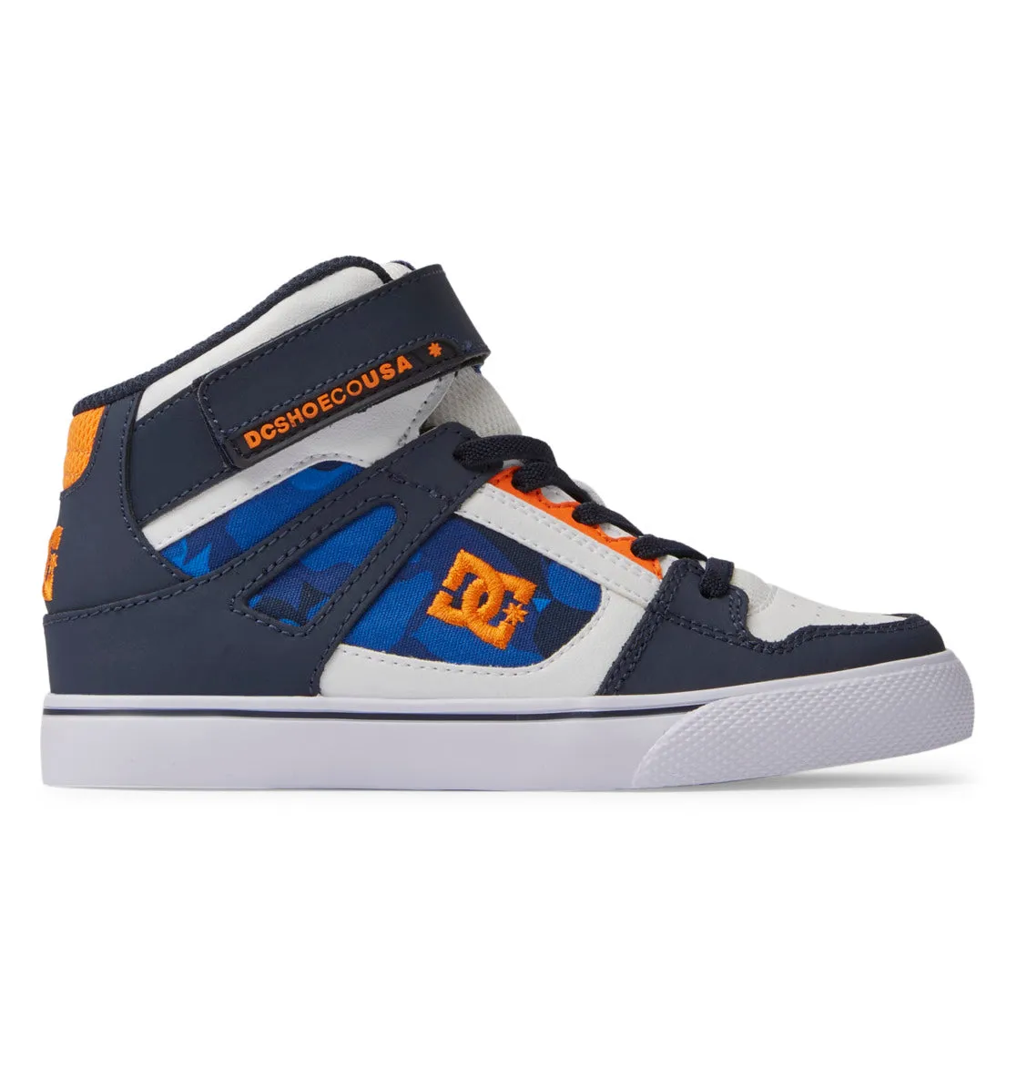 DC YOUTH PURE HIGH-TOP EV - SHADY BLUE/ORANGE