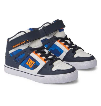 DC YOUTH PURE HIGH-TOP EV - SHADY BLUE/ORANGE