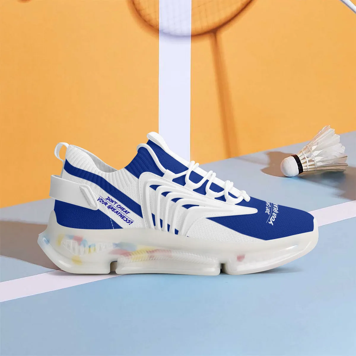 DCYG X2 Royal Blue  & White , Air Max React Sneakers - White