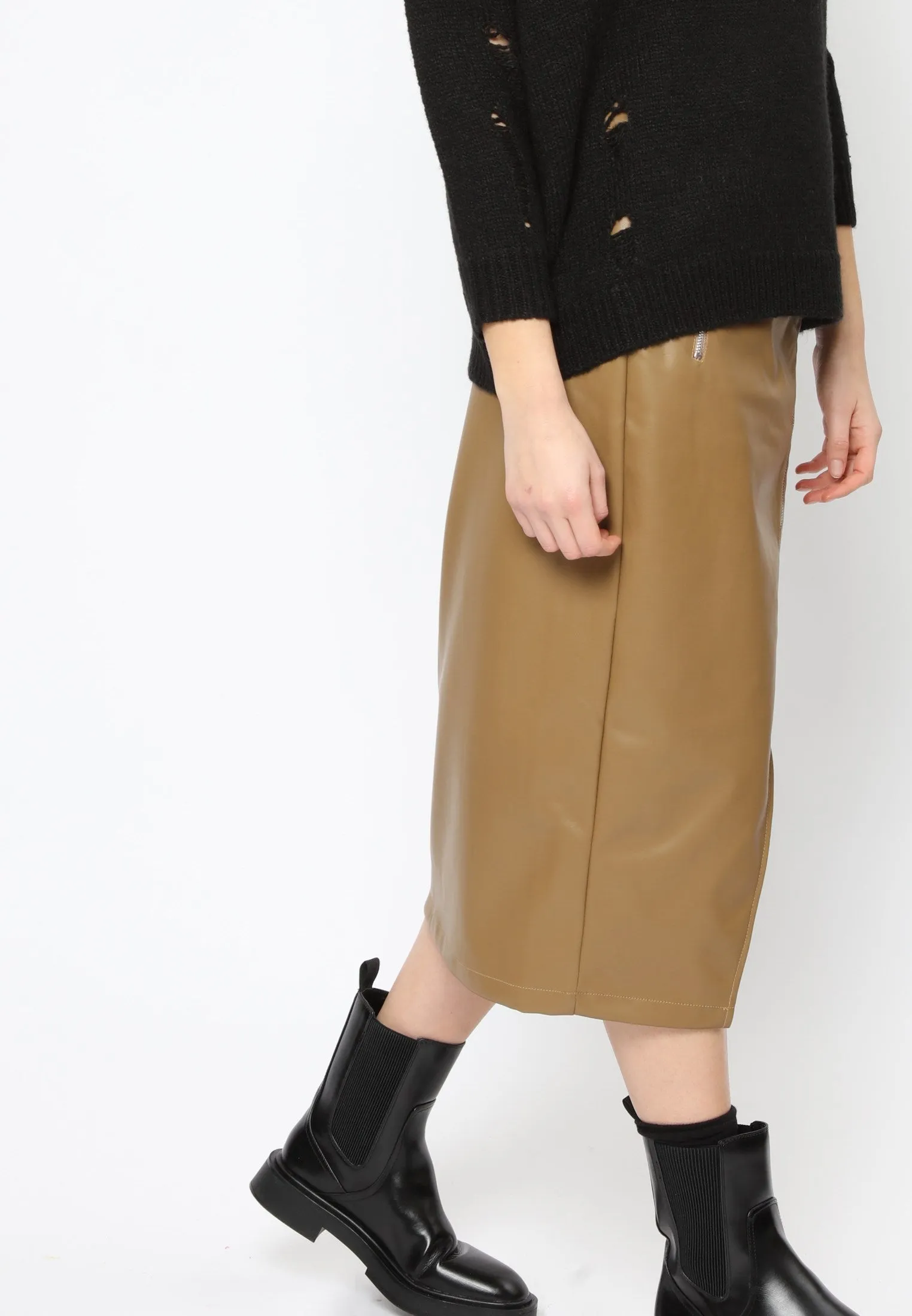 DESTINATION SKIRT CAMEL