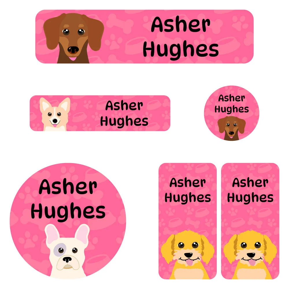 Dogs Kindergarten Labels Pack