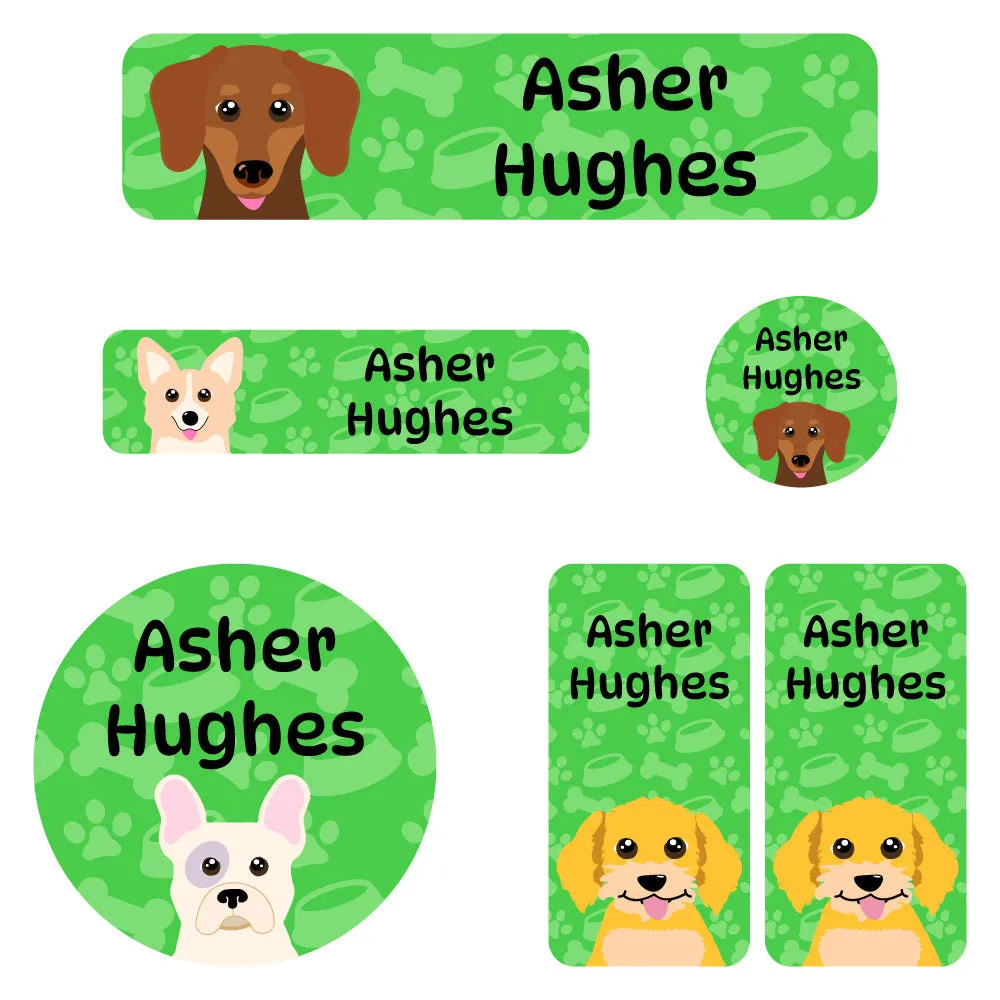 Dogs Kindergarten Labels Pack