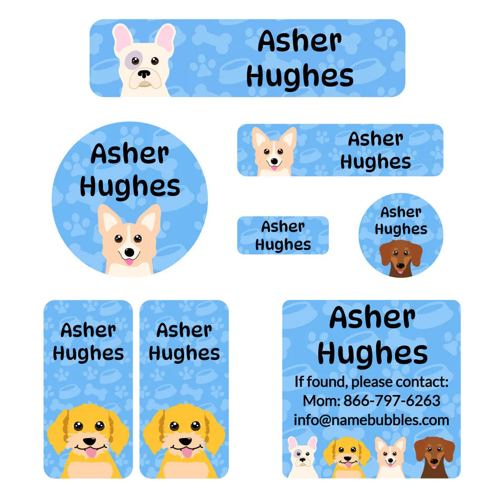 Dogs Mega Daycare Labels Pack