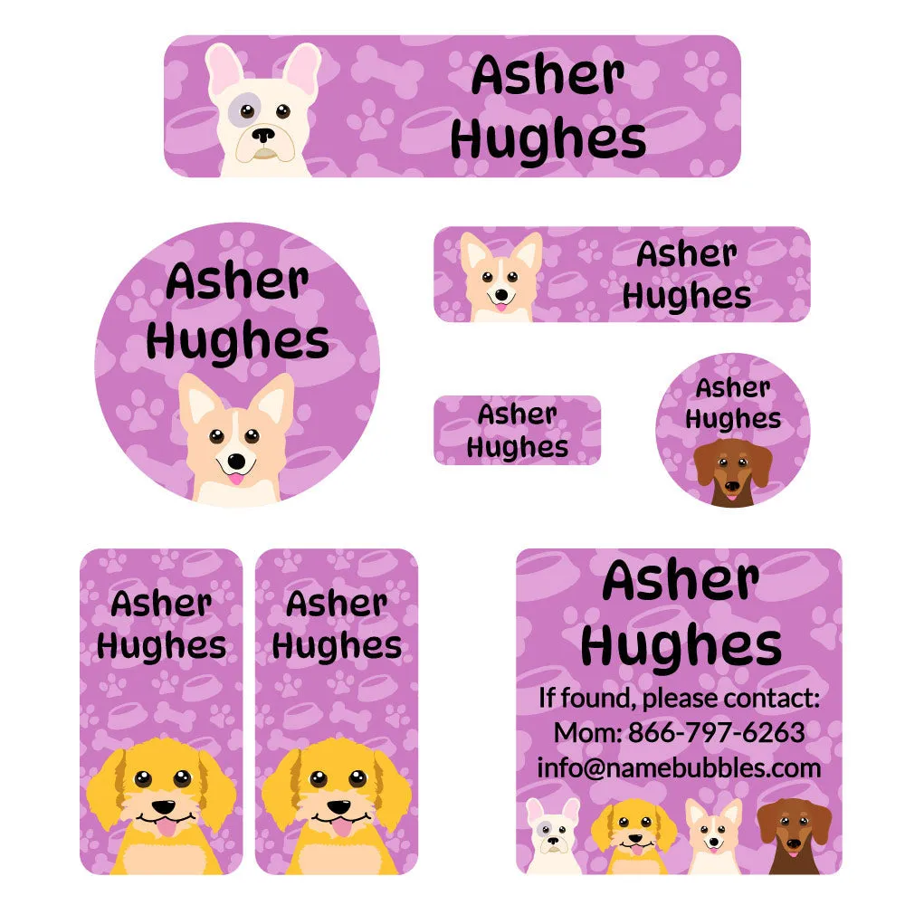 Dogs Mega Daycare Labels Pack