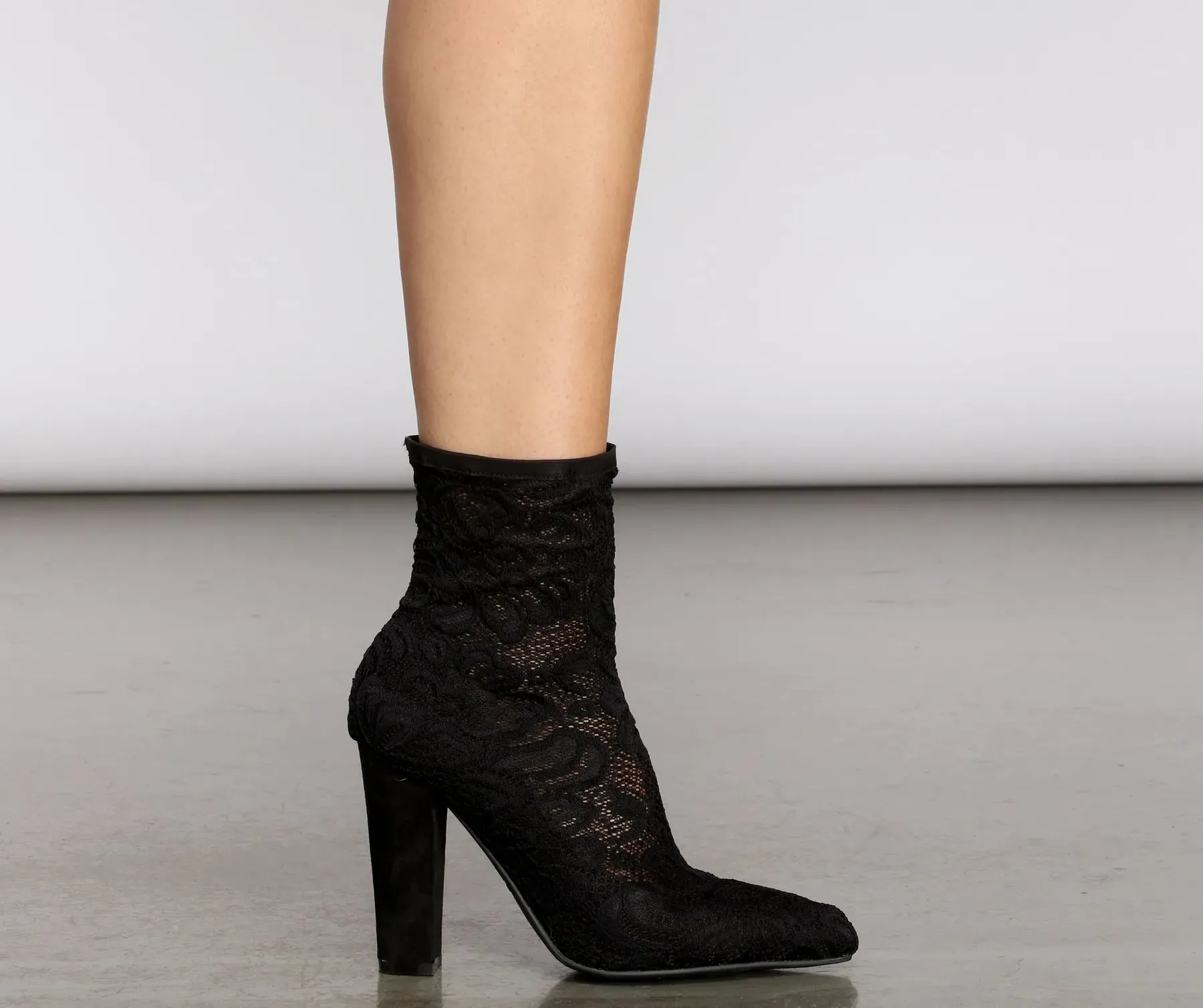 Doin' It For Me Lace Sock Booties