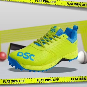 DSC Jaffa 22 Cricket Spike Shoes - Yellow