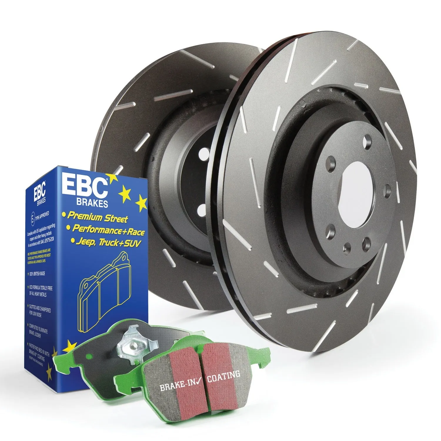 EBC Brakes S2KF1602 S2 Kits Greenstuff 2000 and USR Rotors