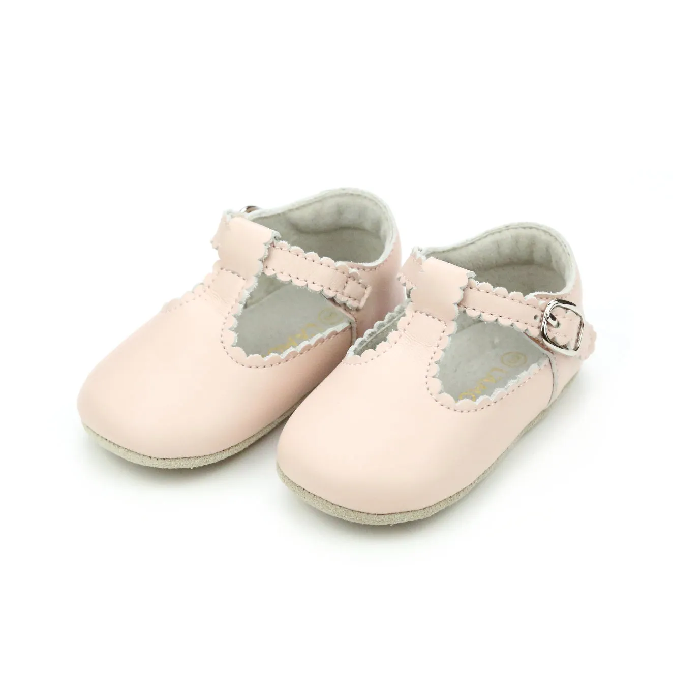 Elodie Scalloped T-Bar Crib Mary Jane