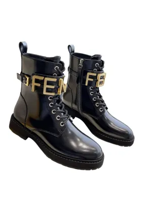 FD Fenigraphy Biker Boots Light Black For Women