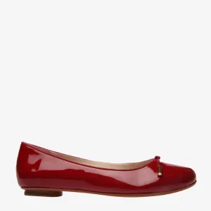 Grace Ruby Patent Leather Ballet Flat