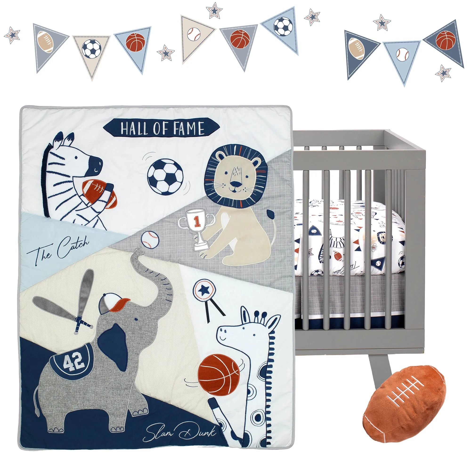 Hall of Fame 5-Piece Crib Bedding Set