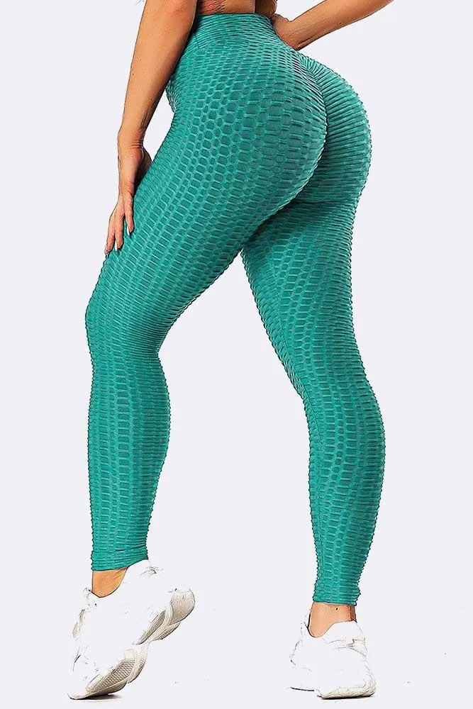 Honeycomb High Waist Textured Legging