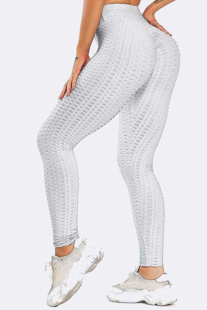 Honeycomb High Waist Textured Legging