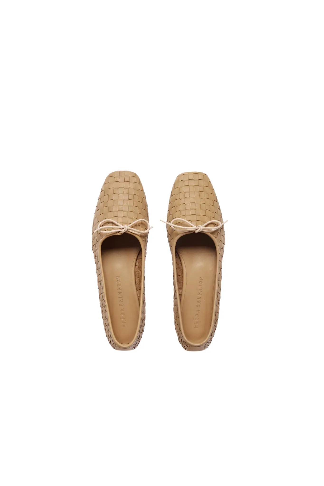 Jada Woven Ballet Flat in Latte