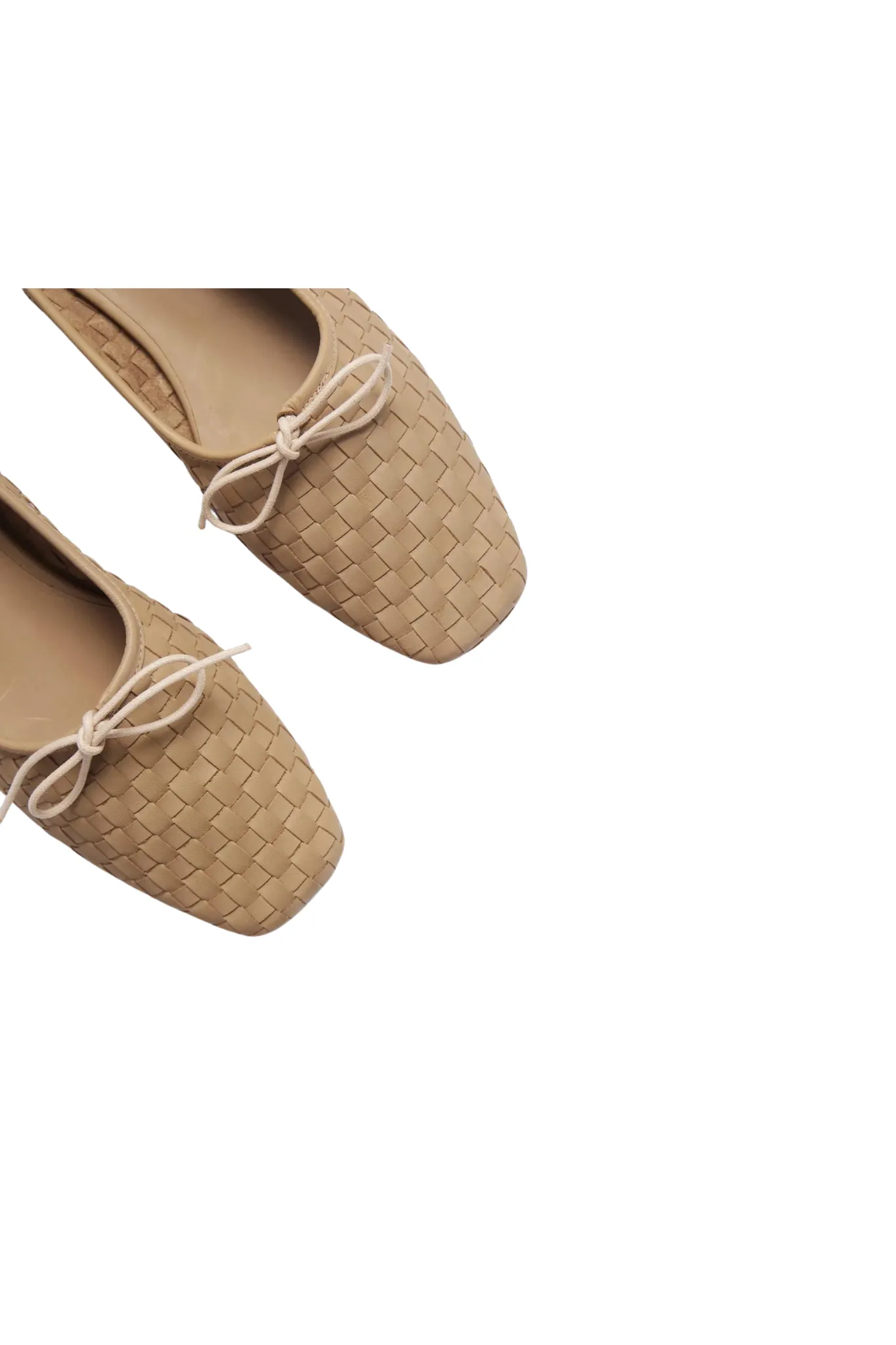 Jada Woven Ballet Flat in Latte