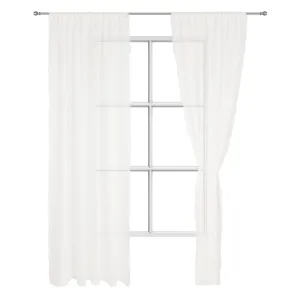 Kiruna Linen Curtain Set [White]