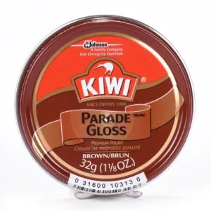 KIWI - Parade Gloss Premium Shoe Polish Brown - 1.125 oz. (31 g)