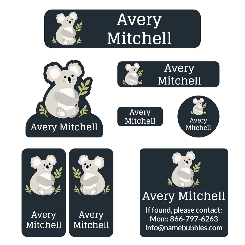 Koala Mega Daycare Labels Pack