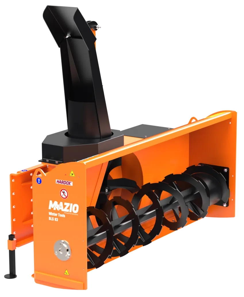 Mazio BLS Series Snow Blower | Models BLS-63, BLS-72 & BLS-82 | Working Width 61", 68" & 80" inches | For Skid Steer & Compact Track Loader